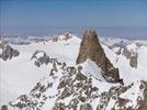 Photos aériennes de Chamonix-Mont-Blanc (74400) - Autre vue | Haute-Savoie, Auvergne-Rhône-Alpes, France - Photo réf. E126821 - La Dent du Gant et l'Aiguille du Midi