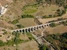 Photos aériennes de Corte (20250) - Autre vue | Haute-Corse, Corse, France - Photo réf. E127198 - Le viaduc ferroviaire de Centu Chiave ou de l'Aghili