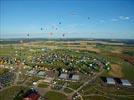 Photos aériennes de "montgolfières" - Photo réf. E128456 - Lorraine Mondial Air Ballons 2013 : Vol du Mercredi 31 Juillet le soir lors du Record Mondial de Dcollage en Masse. (Greatest Mass Ascent)