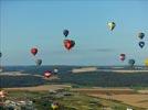 Photos aériennes de "ballon" - Photo réf. E128480 - Lorraine Mondial Air Ballons 2013 : Vol du Mercredi 31 Juillet le soir lors du Record Mondial de Dcollage en Masse. (Greatest Mass Ascent)