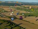 Photos aériennes de "montgolfières" - Photo réf. E128482 - Lorraine Mondial Air Ballons 2013 : Vol du Mercredi 31 Juillet le soir lors du Record Mondial de Dcollage en Masse. (Greatest Mass Ascent)