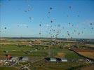 Photos aériennes de "montgolfières" - Photo réf. E128515 - Lorraine Mondial Air Ballons 2013 : Vol du Mercredi 31 Juillet le soir lors du Record Mondial de Dcollage en Masse. (Greatest Mass Ascent)