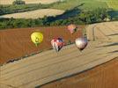 Photos aériennes de "montgolfières" - Photo réf. E128526 - Lorraine Mondial Air Ballons 2013 : Vol du Mercredi 31 Juillet le soir lors du Record Mondial de Dcollage en Masse. (Greatest Mass Ascent)