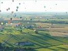 Photos aériennes de "ballon" - Photo réf. E128528 - Lorraine Mondial Air Ballons 2013 : Vol du Mercredi 31 Juillet le soir lors du Record Mondial de Dcollage en Masse. (Greatest Mass Ascent)