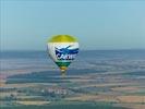 Photos aériennes de "ballon" - Photo réf. E128604 - Lorraine Mondial Air Ballons 2013 : Vol du Jeudi 1 Aot le matin lors du Record Mondial de Dcollage en Ligne. (The Great Line, In-line Mass Ascent)