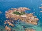 Photos aériennes de Trégastel (22730) - Autre vue | Côtes d'Armor, Bretagne, France - Photo réf. E131769 - L'Ile de Costars et son Chteau