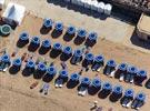 Photos aériennes de "plage" - Photo réf. E131791 - Parasols sur la plage de Cabourg