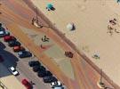 Photos aériennes de "plage" - Photo réf. E131837 - Vue sérrée sur le décor du front de mer de Bray-Dunes Plage