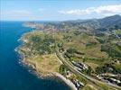 Photos aériennes de Collioure (66190) - Autre vue | Pyrénées-Orientales, Languedoc-Roussillon, France - Photo réf. E131966 - Collioure et le massif des Albères