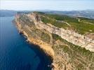 Photos aériennes de La Ciotat (13600) | Bouches-du-Rhône, Provence-Alpes-Côte d'Azur, France - Photo réf. E132024 - Les Falaises Soubeyranes