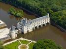 Photos aériennes de Chenonceaux (37150) - Le Château de Chenonceau | Indre-et-Loire, Centre, France - Photo réf. E133723