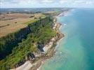 Photos aériennes de Longues-sur-Mer (14400) | Calvados, Basse-Normandie, France - Photo réf. E133803 - Les Falaises de Marigny