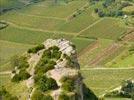 Photos aériennes de Solutré-Pouilly (71960) - La Roche de Solutré | Saône-et-Loire, Bourgogne, France - Photo réf. E133848 - Le sommet de la Roche de Solutr