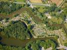 Photos aériennes de "fortifications" - Photo réf. E133858 - Jardins de particuliers entre les canaux liés aux fortifications