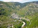 Photos aériennes de "gorges" - Photo réf. E133913 - Village médiéval niché dans les Gorges du Tarn