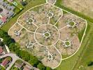 Photos aériennes de Limoges (87000) | Haute-Vienne, Limousin, France - Photo réf. E133945 - Jardins ouvriers à Limoges également appelés jardins associatifs