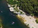 Photos aériennes - Installations de loisirs - Photo réf. E134050 - Kayaks dans les gorges de l'Ardèche