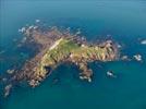 Photos aériennes de Perros-Guirec (22700) | Côtes d'Armor, Bretagne, France - Photo réf. E135781 - Archipel des Sept Iles : L'Ile Malban
