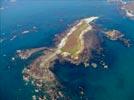 Photos aériennes de Perros-Guirec (22700) | Côtes d'Armor, Bretagne, France - Photo réf. E135786 - Archipel des Sept Iles : L'Ile Plate