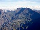 Photos aériennes de Cilaos (97413) | Réunion, Réunion, France - Photo réf. E136081 - Vue gnrale du Cirque de Cilaos, au fond, le Piton des Neiges.