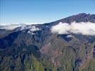 Photos aériennes de Salazie (97433) | Réunion, Réunion, France - Photo réf. E136520 - Le Piton des Neiges,  cheval sur les communes de Cilaos et de Salazie, est le point culminant de l'Ile de la Runion (3070m).