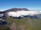 Photos aériennes de Salazie (97433) - Le Piton des Neiges | Réunion, Réunion, France - Photo réf. E136523 - Le Piton des Neiges,  cheval sur les communes de Cilaos et de Salazie, est le point culminant de l'Ile de la Runion (3070m).