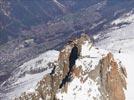 Photos aériennes de Chamonix-Mont-Blanc (74400) - Autre vue | Haute-Savoie, Auvergne-Rhône-Alpes, France - Photo réf. E142354 - L'Aiguille du Midi