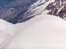 Photos aériennes de "sommet" - Photo réf. E142366 - Cordée redescendant du sommet du Mont-Blanc