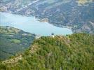Photos aériennes de Saint-Vincent-les-Forts (04340) - Autre vue | Alpes de Hautes-Provence, Provence-Alpes-Côte d'Azur, France - Photo réf. E142858 - La Tour à hourds domine le Lac de Serre-Ponçon