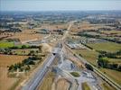 Photos aériennes de "chantier" - Photo réf. E143471 - Le chantier de la LGV Bretagne-Pays de la Loire