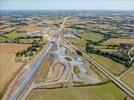 Photos aériennes de "chantier" - Photo réf. E143472 - Le chantier de la LGV Bretagne-Pays de la Loire