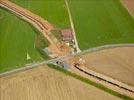 Photos aériennes de "chantier" - Photo réf. E143530 - Un chantier de gazoduc