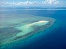 Photos aériennes de "sable" - Photo réf. E143549 - L'Ilot de sable blanc entouré d'eau bleu paradisiaque