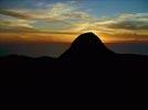 Photos aériennes de "soleil" - Photo réf. E143840 - Le Mont Choungi au coucher du soleil.