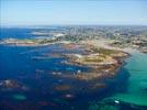 Photos aériennes de Plouguerneau (29880) - Autre vue | Finistère, Bretagne, France - Photo réf. E144611 - Le littoral breton et ses eaux turquoises