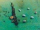 Photos aériennes de "eaux" - Photo réf. E144628 - Le littoral breton et ses eaux turquoises