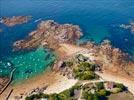 Photos aériennes de "granite" - Photo réf. E144671 - Le littoral breton et ses eaux turquoises