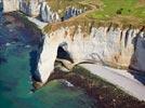 Photos aériennes de Étretat (76790) - Les Falaises | Seine-Maritime, Haute-Normandie, France - Photo réf. E145011