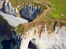 Photos aériennes de Étretat (76790) - Les Falaises | Seine-Maritime, Haute-Normandie, France - Photo réf. E145012