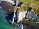 Photos aériennes de Étretat (76790) - Les Falaises | Seine-Maritime, Haute-Normandie, France - Photo réf. E145014