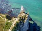 Photos aériennes de Étretat (76790) - Les Falaises | Seine-Maritime, Haute-Normandie, France - Photo réf. E145015