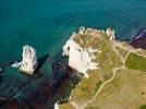 Photos aériennes de Étretat (76790) - Les Falaises | Seine-Maritime, Haute-Normandie, France - Photo réf. E145017