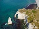 Photos aériennes de Étretat (76790) - Les Falaises | Seine-Maritime, Haute-Normandie, France - Photo réf. E145018