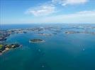 Photos aériennes de Arzon (56640) | Morbihan, Bretagne, France - Photo réf. E145248 - Le Golfe du Morbihan et ses nombreuses les.