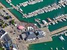 Photos aériennes de "port" - Photo réf. E145271 - La Messe de l'Assomption est célébrée en plein air dans de nombreuses villes de la côte Bretonne.