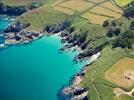 Photos aériennes de "plage" - Photo réf. E145453 - Les eaux turquoises de la Bretagne rappellent les eaux d'Outre-Mer.