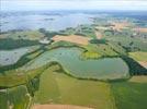 Photos aériennes de "insolite" - Photo réf. E146403 - L'tang de la Fort avec en arrire-plan le lac du Der-Chantecoq