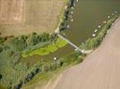 Photos aériennes de "étang" - Photo réf. E146466 - L'Étang de Welschhof et ses dizaines de cabanes de pêcheurs