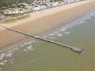 Photos aériennes de Saint-Jean-de-Monts (85160) | Vendée, Pays de la Loire, France - Photo réf. E147979 - La longue plage s'tend de Saint-Hilaire-de-Riez  Saint-Jean-de-Monts