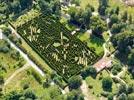 Photos aériennes de "parc" - Photo réf. E151124 - Le parc zoologique de Thoiry : Le labyrinthe